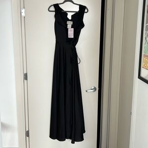 BHLDN Black Sleeveless Gown - Size 6